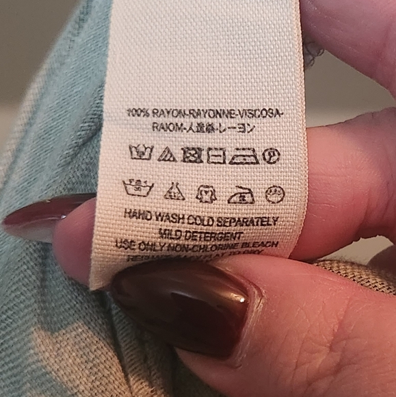 Free People- Washed Olive Shirt - Picture 5 of 5